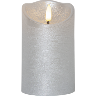 LED Pillar Candle Flamme Rustic