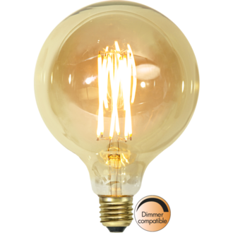 LED Lamp E27 G125 Vintage Gold