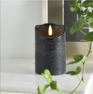 LED Pillar Candle Flamme Rustic