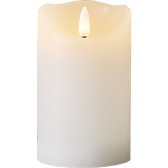 LED Pillar Candle Flamme Rustic