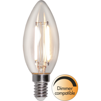 LED Lamp E14 C35 Clear White Filament