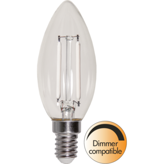 LED Lamp E14 C35 Clear White Filament