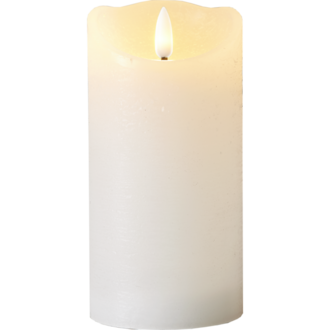 LED Pillar Candle Flamme Rustic