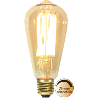 LED Lamp E27 ST64 Vintage Gold