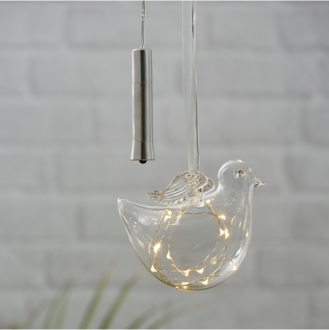 Glass Bauble Bird