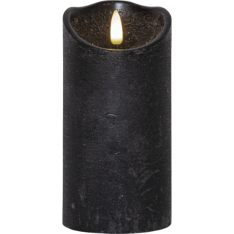 LED Pillar Candle Flamme Rustic