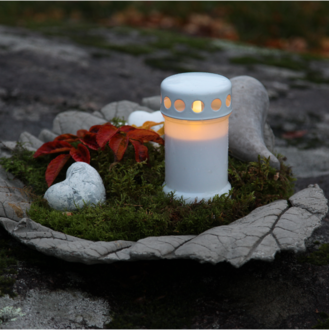 LED Memorial Candle Serene