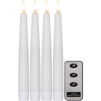 LED Dinner Candle 4 pack Flamme Slim