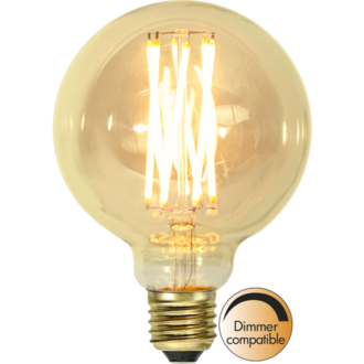 LED Lamp E27 G95 Vintage Gold