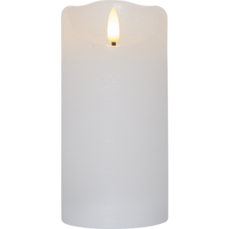 LED Pillar Candle Flamme Rustic